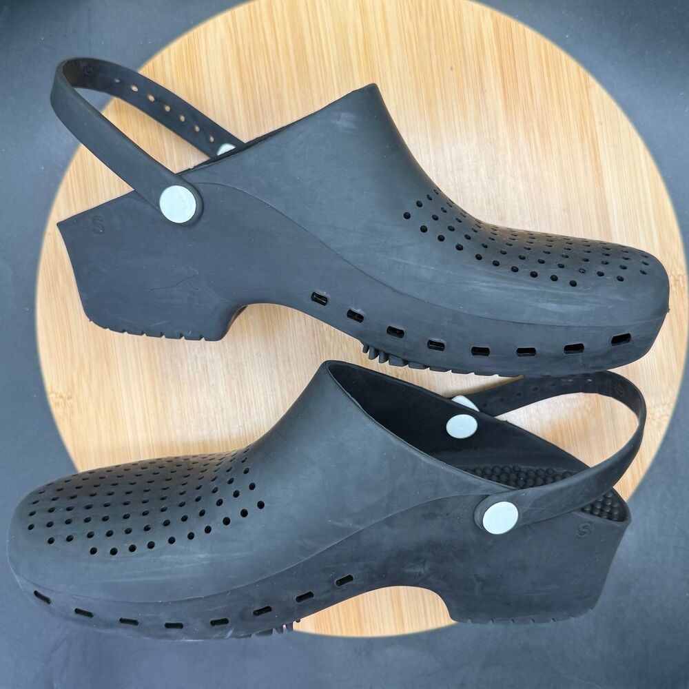 CALZURO CLASSIC PROFESSIONAL NON-SLIP CLOGS W HOLES AND STRAPS Men 9.5-10.5 - Picture 4 of 9